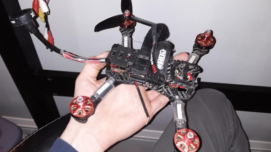 "I love building cool and different things," Hayden Graff said. "I love using my hands to build instead of sitting around doing nothing." During social distancing, Graff has stayed busy by working on this quadcopter.