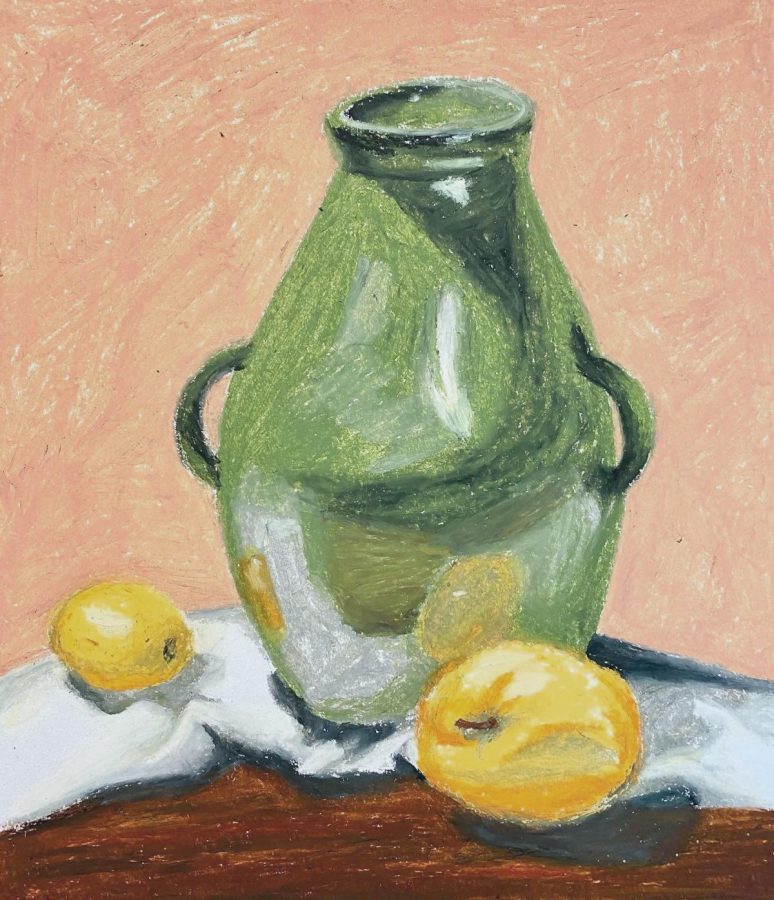Annika Brelsford decided to use the time at home to experiment with oil pastels for the first time. "I have always enjoyed art as something that helps me de-stress and feel productive while also giving myself a break," she said.