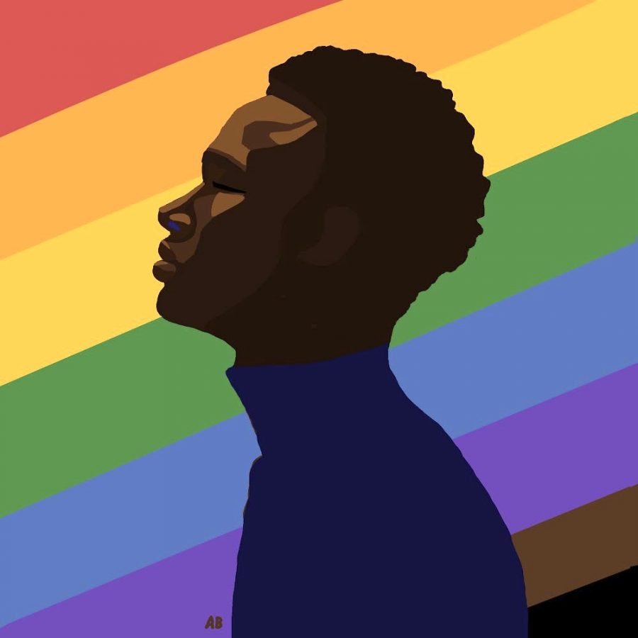 A work of digital art created by Annika Brelsford in honor of this years Pride Month.