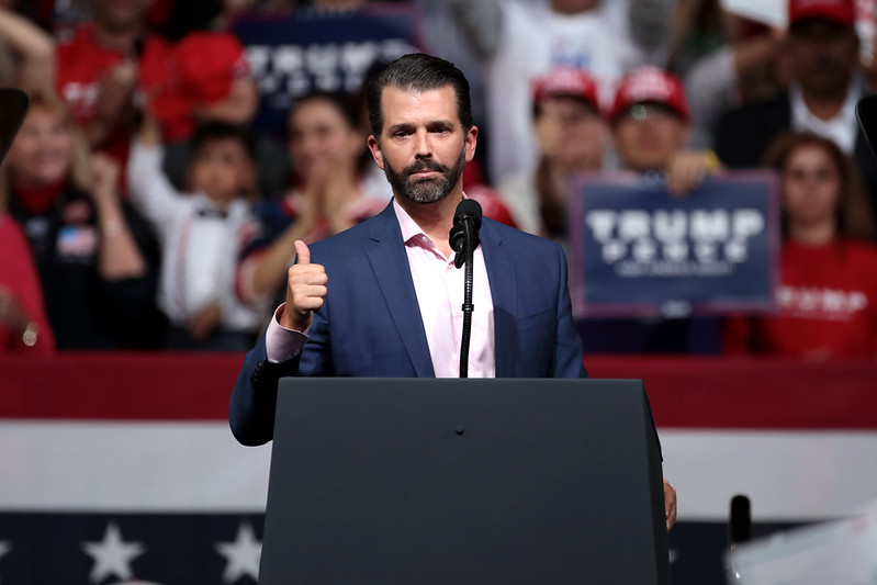 Donald Jr. speaks to northern Minnesotans about the GOP's advocacy for American laborers.