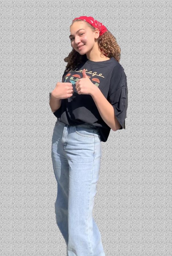 "I like this outfit because it's comfortable for sitting at classes for most of the day but it still feels pretty presentable. My style hasn't changed much due to online school because often times, what I wear reflects my mood and I like to feel semi productive even while at home. Dressing the same as I would at in-person classes helps me find a sense of normalcy even while everything is super different than usual."