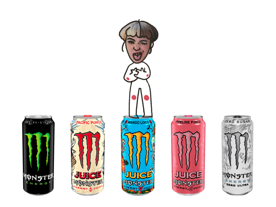 Monster Energy website, original monster, pacific punch, mango loco, pipeline punch, and zero ultra.