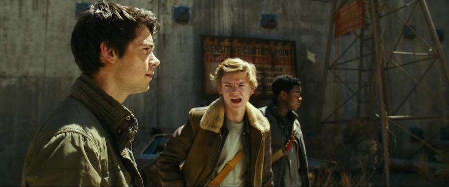 From a scene in the Maze Runners movie, Thomas and Newt plan what to do next .