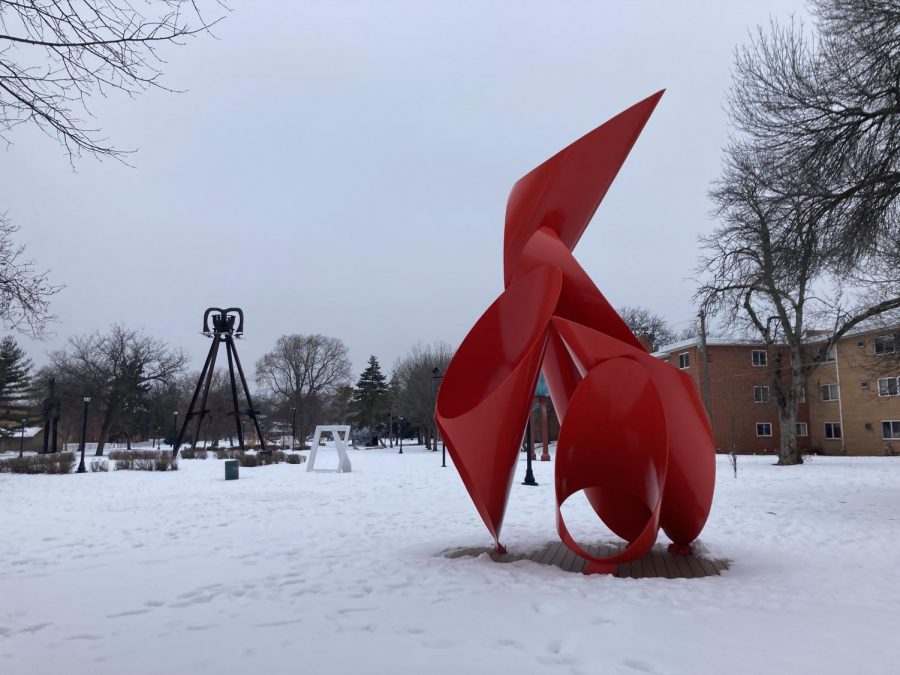 At the sculpture garden, this is one of the sculptures that will capture your eye.