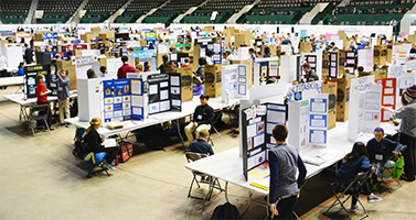Previous competition at the Twin Cities Regional Science Fair. 