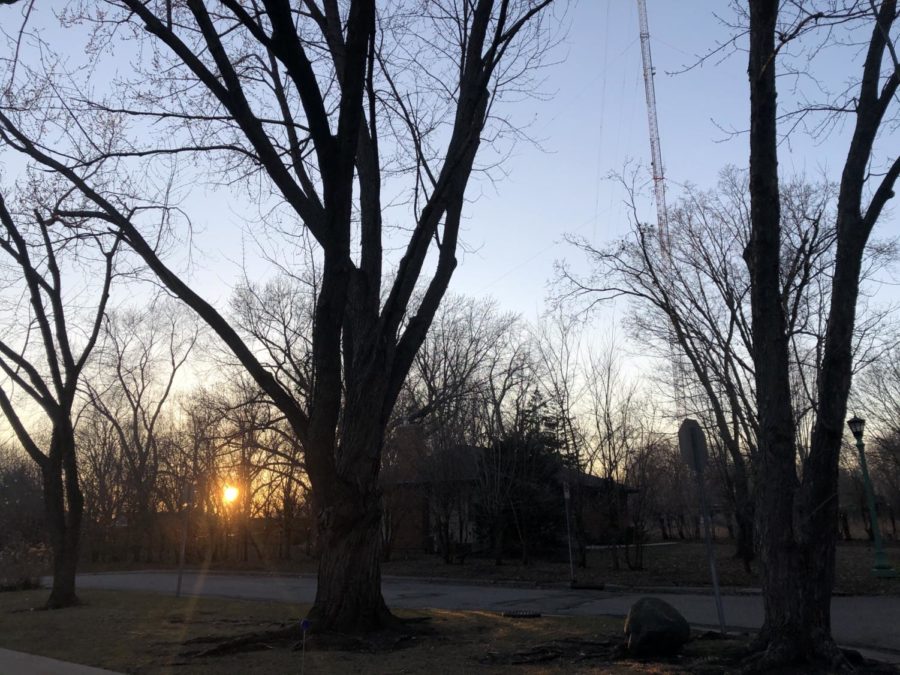 Yellow and orange start to fill the horizon.