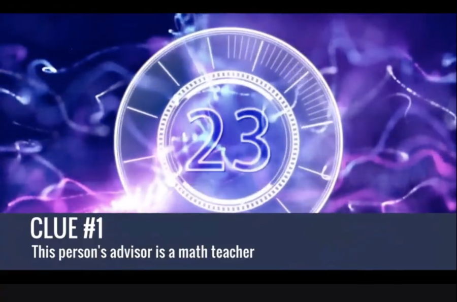 The first hint for the 9th grade masked spartan was "This person's adviser is a math teacher."