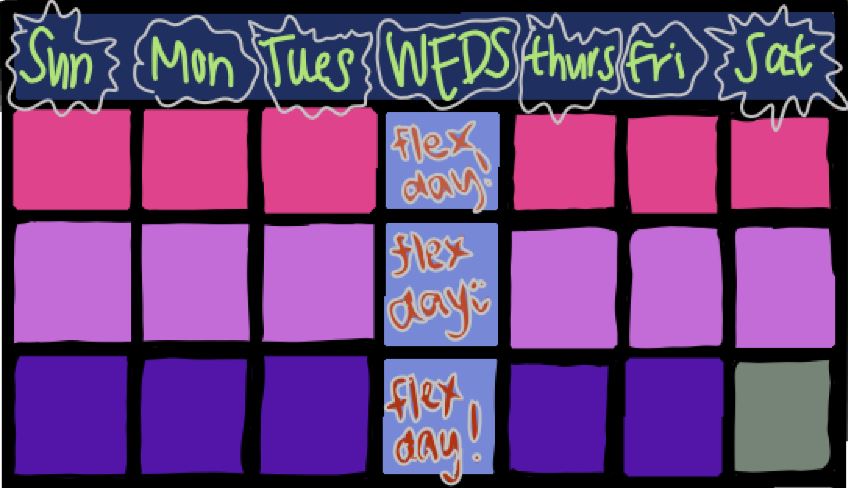 Students+have+high+praise+for+Wednesdays+because+it+has+allowed+them+to+catch+up+on+missing+assignments%2C+meet+with+teachers+for+extra+help%2C+and+prepare+for+the+rest+of+the+week.+%28not+to+mention+catching+up+on+some+extra+sleep%29.+