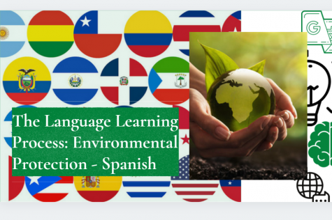 In this episode, junior Ali Browne leads us through SPAs Spanish V class and their unit on reducing environmental impacts. Browne interviewed junior Naysa Kalugdan, junior Anna Nowakowski, Sr. Castellanos, and Sr. Daniels. Topics regarding the language learning process and global impacts were both applied in students studies.

(Made via Canva)