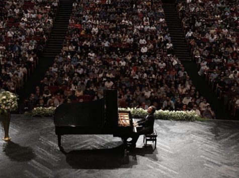 Evgeny Kissin performing in Jerusalem at the International Convention Center on Oct. 7, 2031. Kissin is one of the most accomplished pianists in the world and has performed an enormous amount of ‘classical’ repertoire.