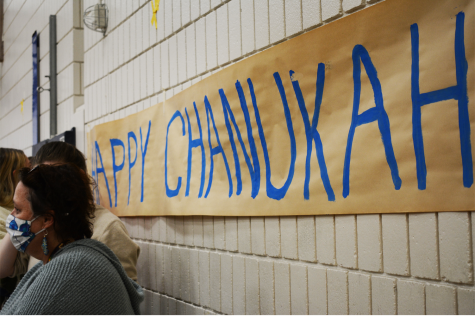 HAPPY HANNUKAH. This year, Hannukah went from Nov. 28, to Dec. 6. During todays tutorial, Mishpacha hosted a schoolwide Hannukah party in the small gym to celebrate.