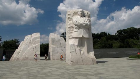 The memorial plaza at the Martin Luther King, Jr. Memorial in Washington DC. 