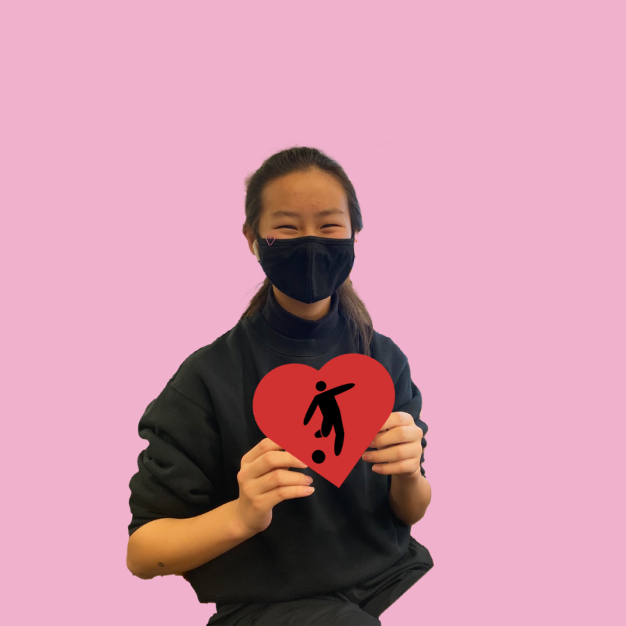 Annie Zhang: I really like playing sports a lot, mainly team sports. I like working with a lot of different people to like try to win, because that is like the goal of the sports I play, like soccer and fencing. I was new to fencing this year, so I really appreciated how people who have been on the team for a while or have fenced for a while have been helping me out to get better. Its just made me really happy to play all these sports and stuff. 