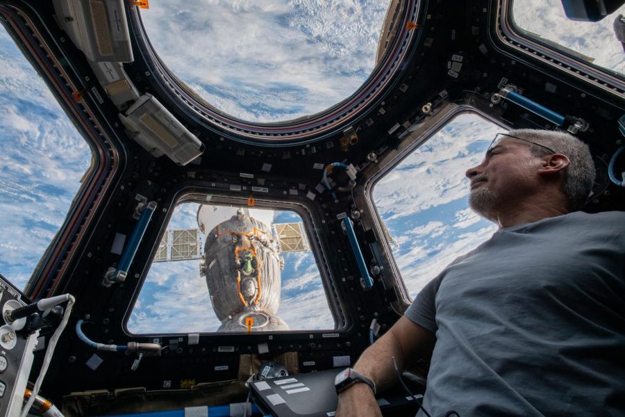 SPACED OUT. Astronaut Mark Vande Hei peers at the Earth below from inside the seven-windowed cupola, the International Space Stations window to the world. What might space tourism at the ISS look like?