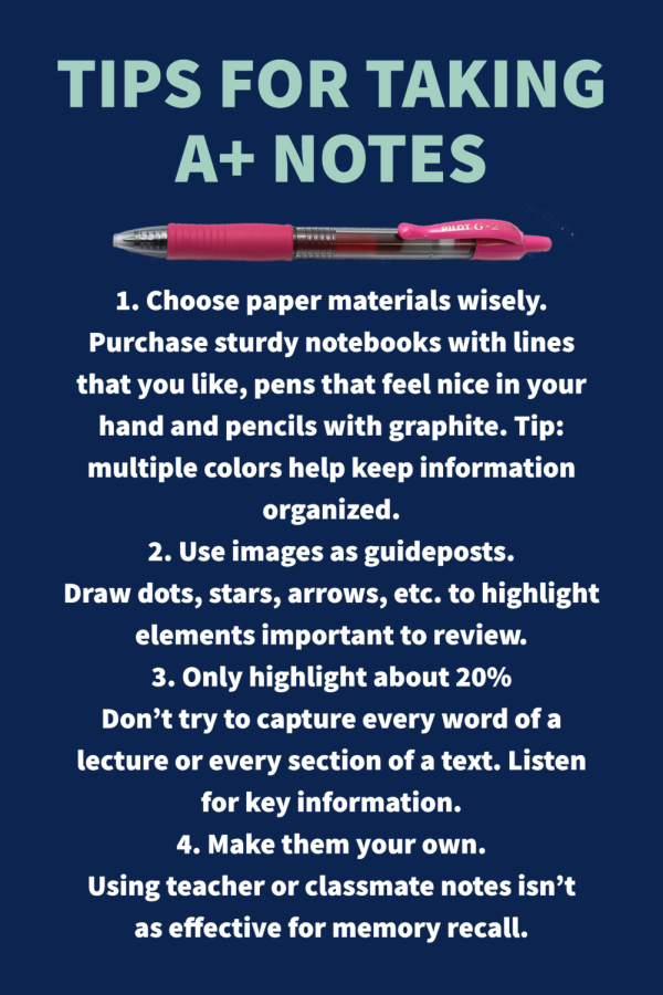 tips for taking notes