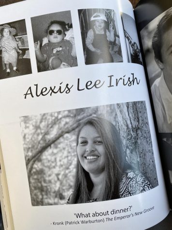 Alexis Irish, SPA's current Intercultural Life Program Specialist, as seen in her 2015 high school yearbook. 