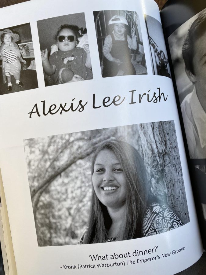 Alexis Irish, SPAs current Intercultural Life Program Specialist, as seen in her 2015 high school yearbook. 