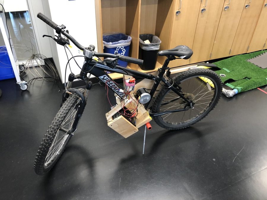 Cooper McKinnon's bicycle, though broken, still highlights cost-effectiveness and efficiency.