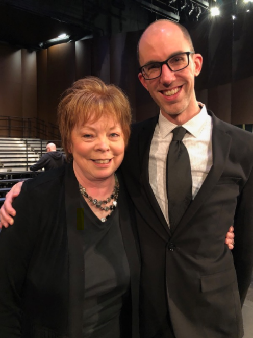 DYNAMIC DUO. Klus and Kraack have put together countless successful choir concerts—most recently, the Upper School Spring Choir Concert. “Mr. Kraack is the consummate professional.  He is supportive of our programs—understands what needs to be done to make the best performances possible with our students.  He is supportive, and his encouraging and collegial attitude spreads not only among our musical faculty, but also among the students,” Klus said.