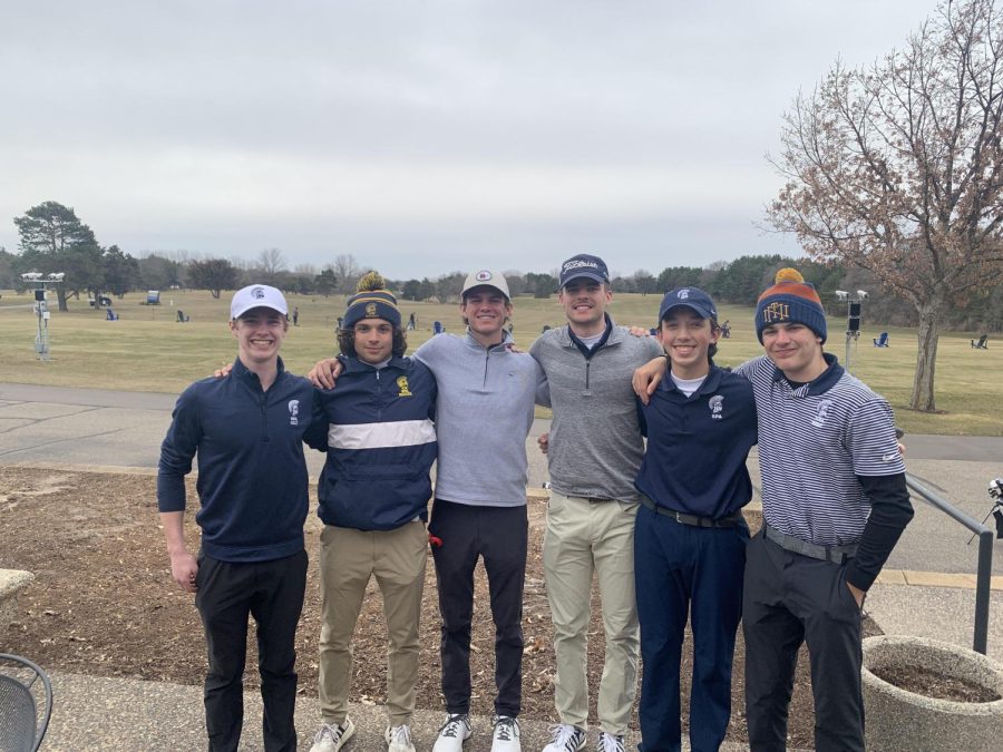 The St. Paul Academy varsity players in the mid conference 18 tournament at River oaks. 