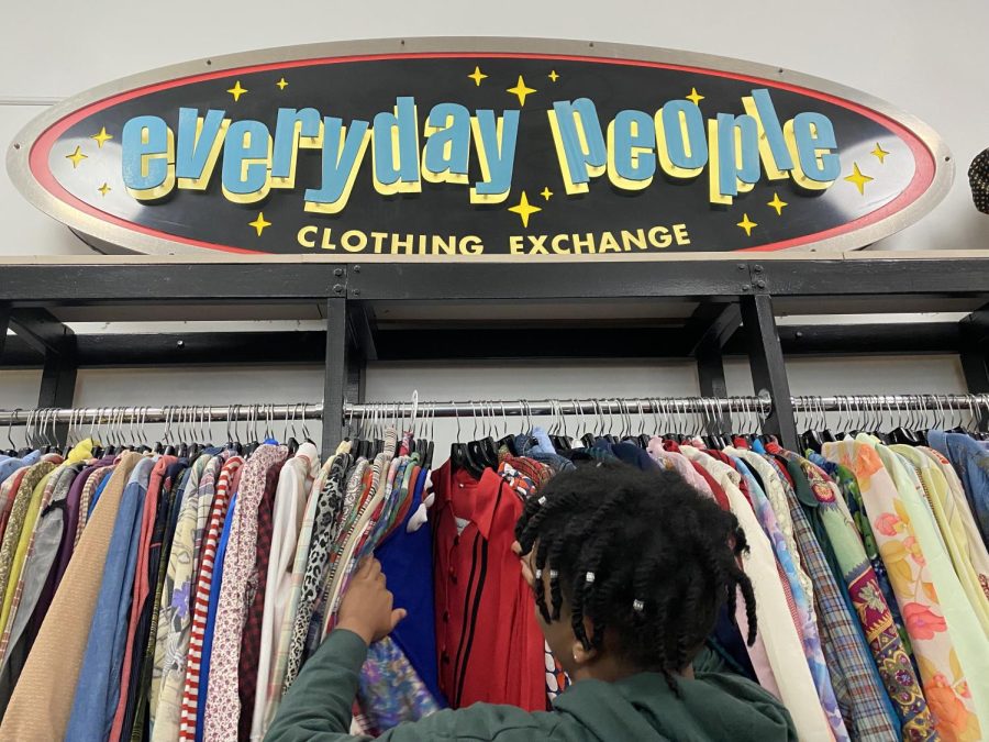 SEARCHING. Thrift shopping is a fun yet difficult task. Finding clothes that fit an individuals style can be very time consuming.