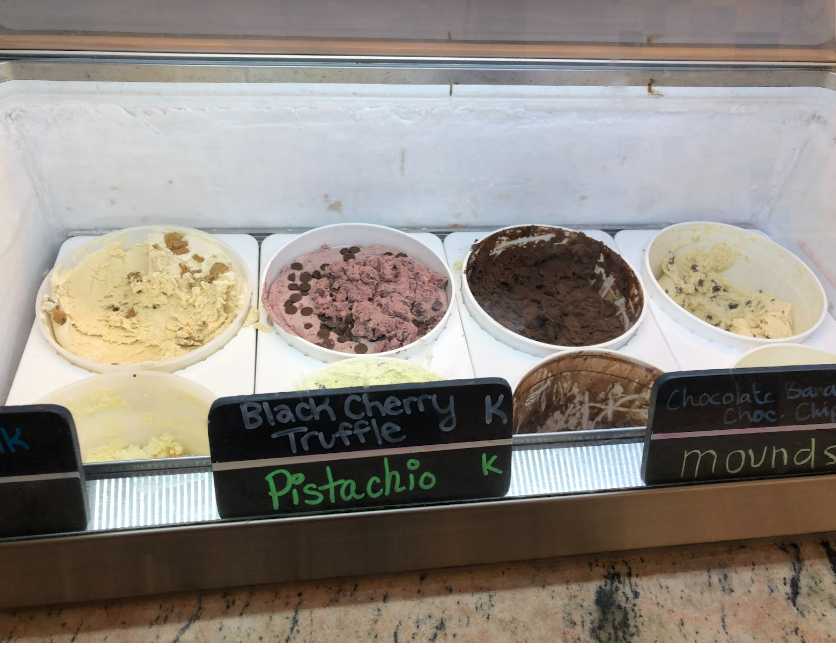 At Sebastian Joe’s, the appearance of the ice cream can help customers choose which flavor they will get.