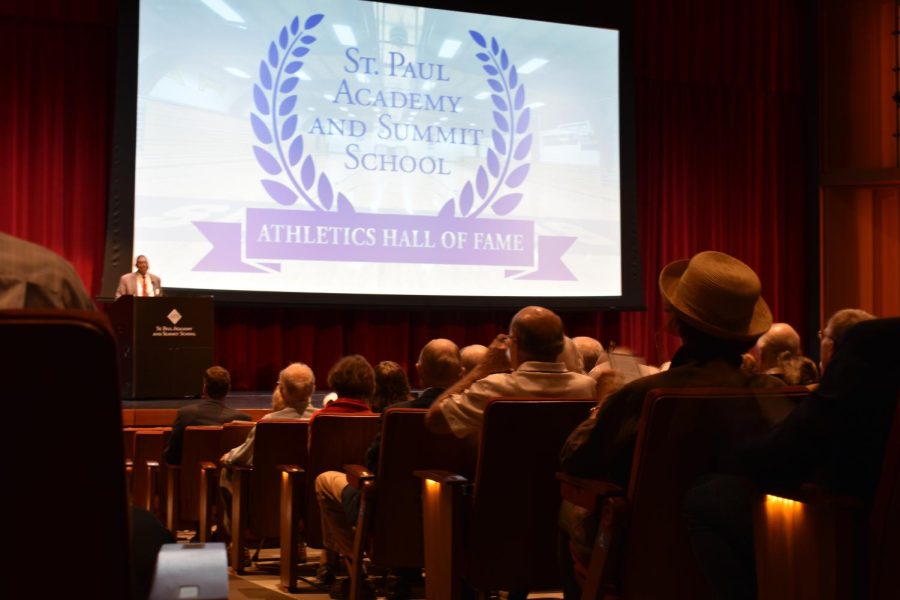 GREAT TIME, FIRST TIME. On Sept. 10, St. Paul Academy established the inauguration ceremony of the Athletic Hall of Fame.