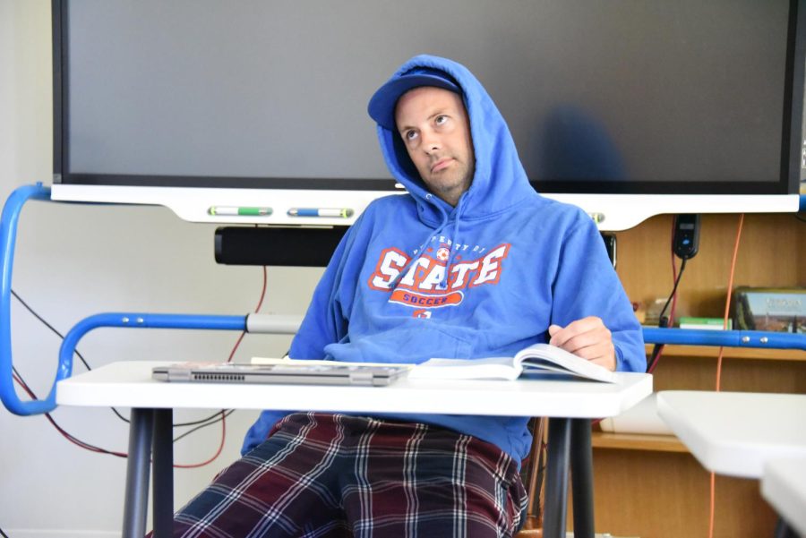 "This is a 'I want a movie day' type of outfit," history teacher Aaron Shulow said.