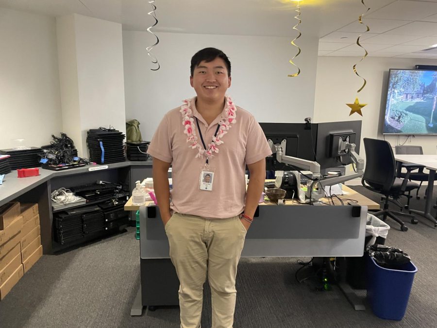 PRETTY IN PINK. IT Support Technician Khang Pao Lee said, Wear pink? Okay!