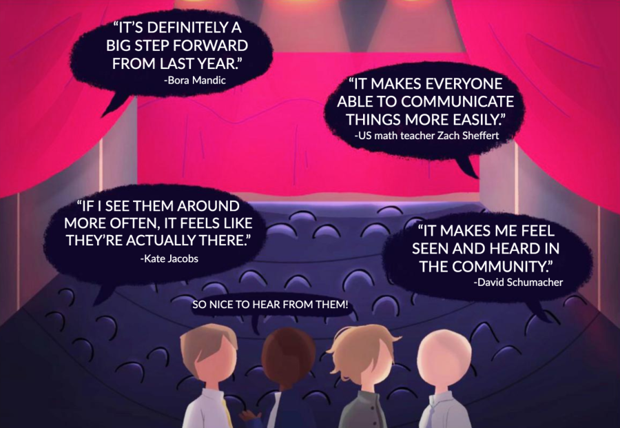 ACTIVE AUDIENCE. An increased administrative presence in the community has a clear impact on fostering positive relationships with the student body. While a greater involvement may feel unfamiliar, students should put in the same amount of effort to appreciate and acknowledge the administration’s attention to student voices and decisions. 