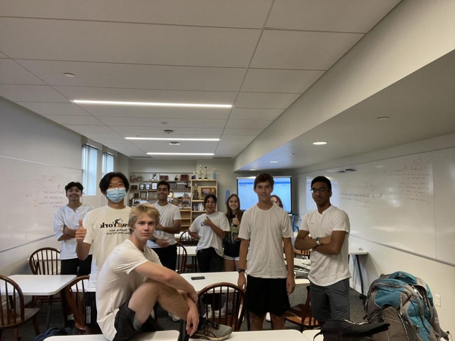 Director of Debate Marit Warren's advisory went for white shirts and black pants.