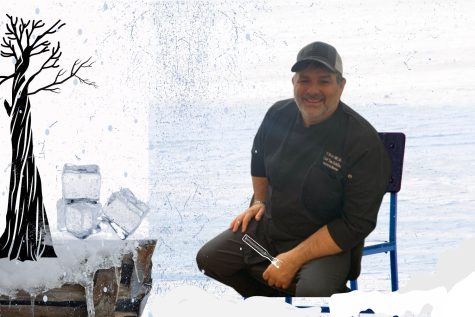 25 years of experience - Head Chef Tom Schiller reveals art in ice.