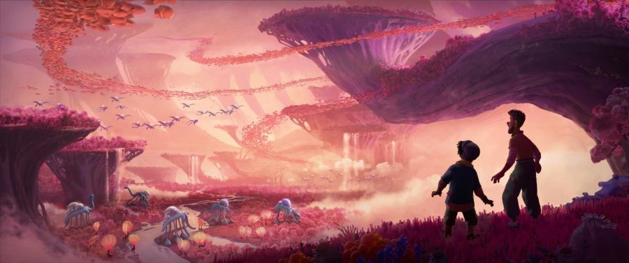 Strange World begins with a 25 year jump into the future where explorers discover a sinkhole that reveals a lush and fascinating new world. The film covers themes of generational father-son relationships, adventure, and friendship. The movie was released on Nov. 23 on Disney+.