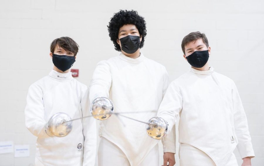 SET FOR SUCCESS. The fencing team has high expectations for the coming season. “I feel like we have a really good team this year, and in terms of competition in the state, I feel like we’re better than everyone else,” captain William Moran said.