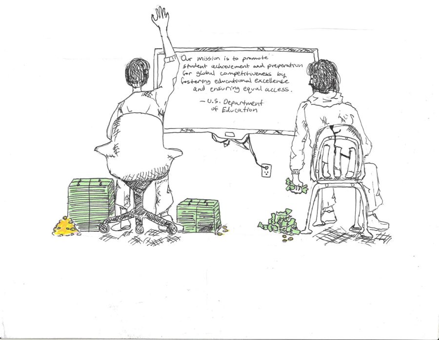 LEARNING CURVE. Underfunding education means taking away good teachers, leaving students with fewer resources which decreases the quality of education. The school starts to deteriorate, making classroom environments uncomfortable and hard to learn in.