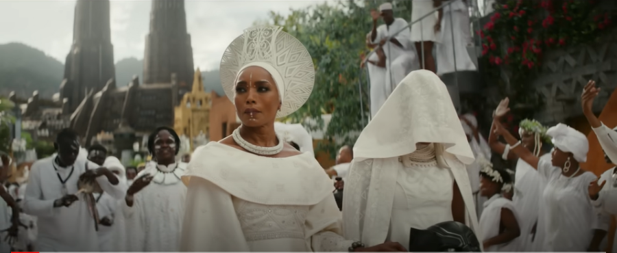 OUTSTANDING ACTING: Angela Bassett successfully portrays the internal conflicts of her character. 

(Screen capture from Marvel Studios’ Black Panther: Wakanda Forever | Official Trailer by Marvel Entertainment on YouTube.)