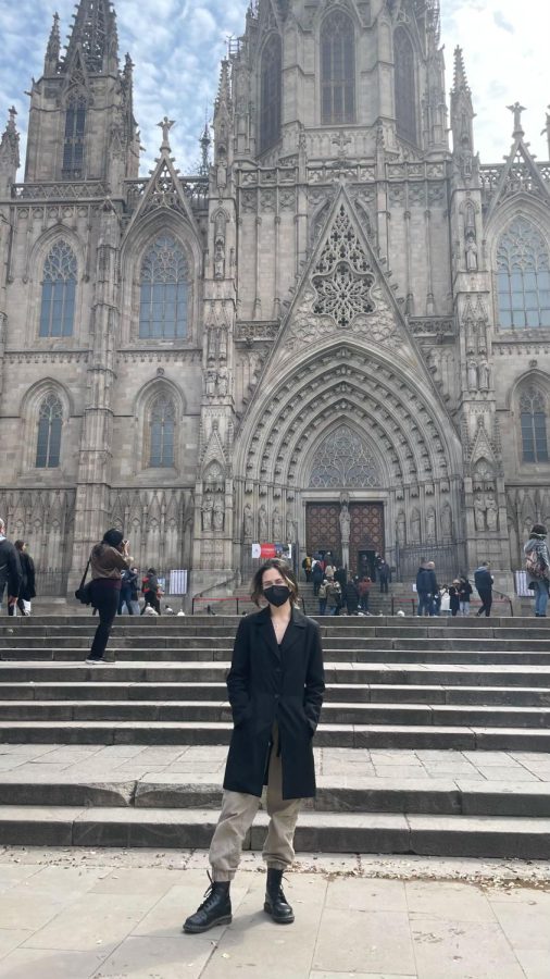 TRENDY TOURIST. I visited my family in Barcelona last spring. We toured the cathedrals and the boutique stores that lined the streets, said Cowgill.