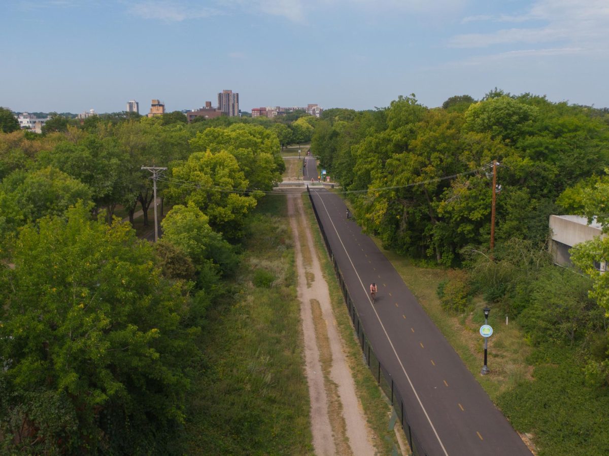 MAKING USE OF DEAD SPACE. The Greenway in Minneapolis runs on an old train track. Opened in the year 2000, the path is now a bike highway for thousands of commuters each day.