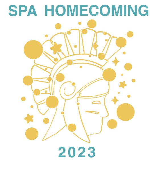 SHINING STARS. This year’s homecoming shirt design features a glow-in-the-dark logo with stars and bokeh-inspired circles. “It’s fun to do something kind of artsy, ... but still sticking with the theme,” Sofia Rivera said. Submitted by Sophia Rivera
