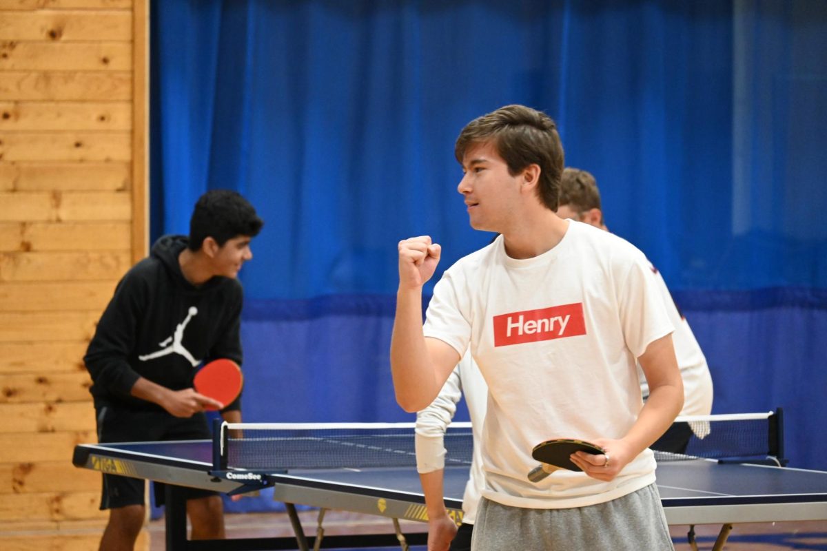 Two time defending champions Maik Nguyen and Baasit Mahmood attempt to become ping pong legends in a battle against passionate ping pong club members Rita Li and Aidan Williams.