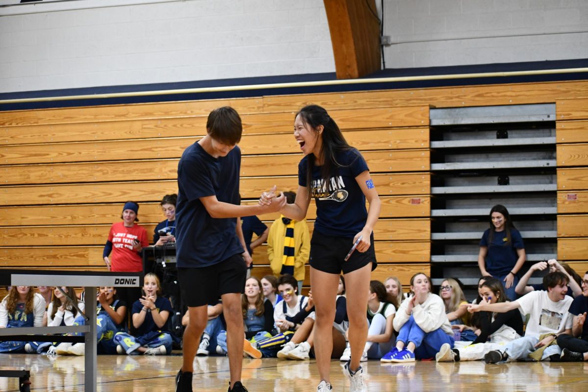 Whole US gathered in one place, but this time it wasn't in the auditorium or on Lang field. Friday Pep Fest took place in the gym, marking the official start of the homecoming weekend.