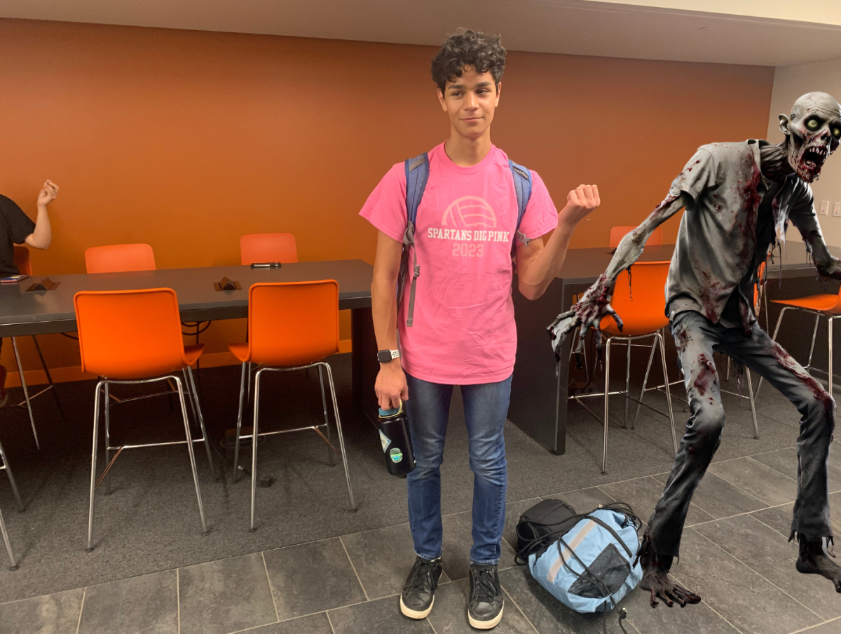 BRAINS, BRAWN AND VOICE. When asked who freshman Aldegundo Brenneman would want fighting alongside him in the event of a zombie apocalypse, he chose The Rock, Michelle Obama and Whitney Houston. “Michelle Obama is smart, The Rock is buff and an actor and Whitney Houston is a good singer."
