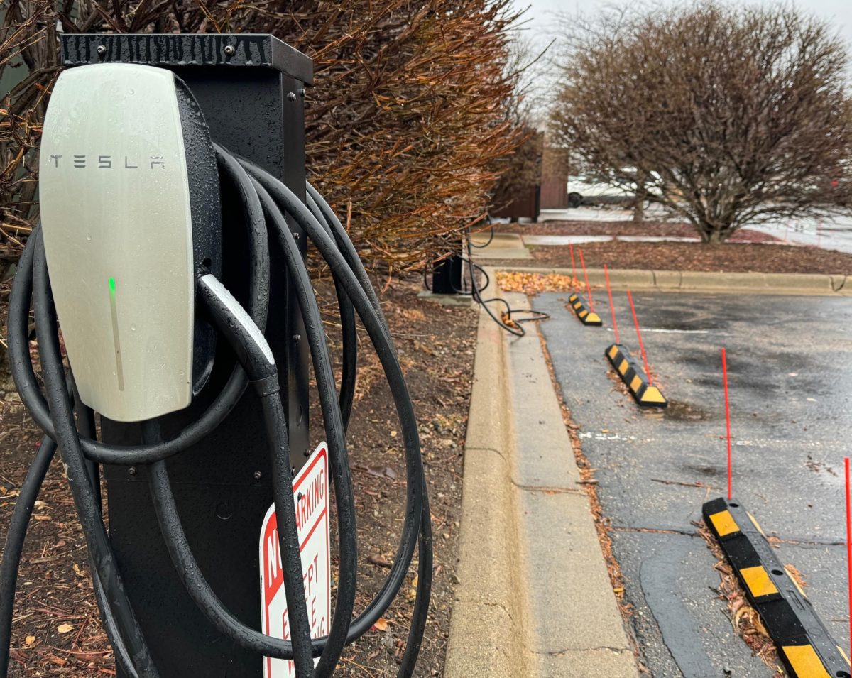 UP CLOSE LOOK. The charging stations may look complicated, but all you have to do is plug in the car and you will be charged via your in car profile.
