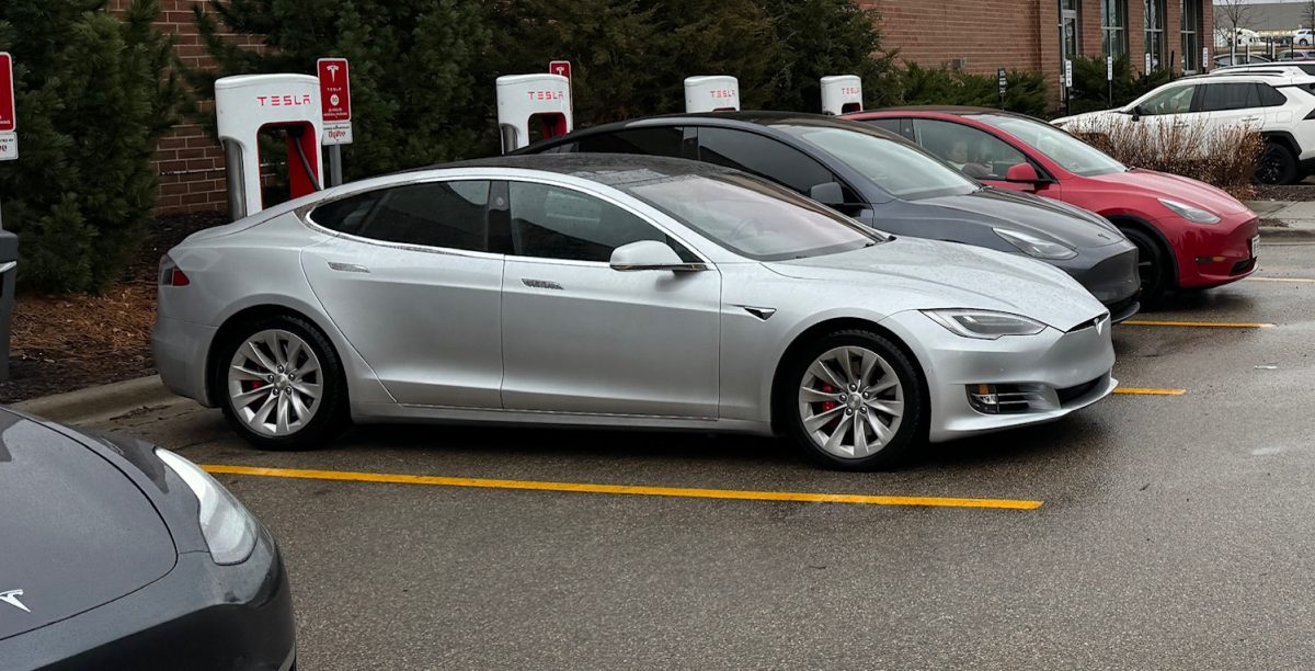 POWER YOUR WORLD. Tesla charging is very popular with most of the charging stations taken up at the Tesla Supercharger in Oakdale.