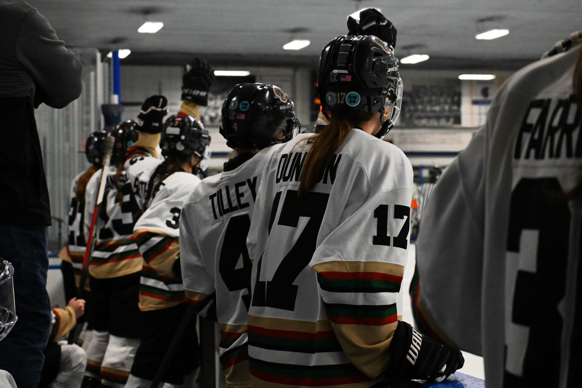 3-2 VICTORY. The Phoenix breaks the tie by scoring one more point with 4.5 minutes remaining during over-time. Oxborough scored and helped the team took a 3:2 victory home. Just being able to come back from that and score is really exciting. The team just felt a lot of energy after, playing a lot of music in the locker room which was super fun, Meza said.