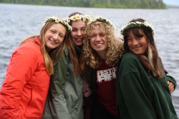 CANOE CAMARADERIE. Wilderness trips give senior Carys Hardy deep friendships forged through hard work. 

Image submitted by Carys Hardy. 