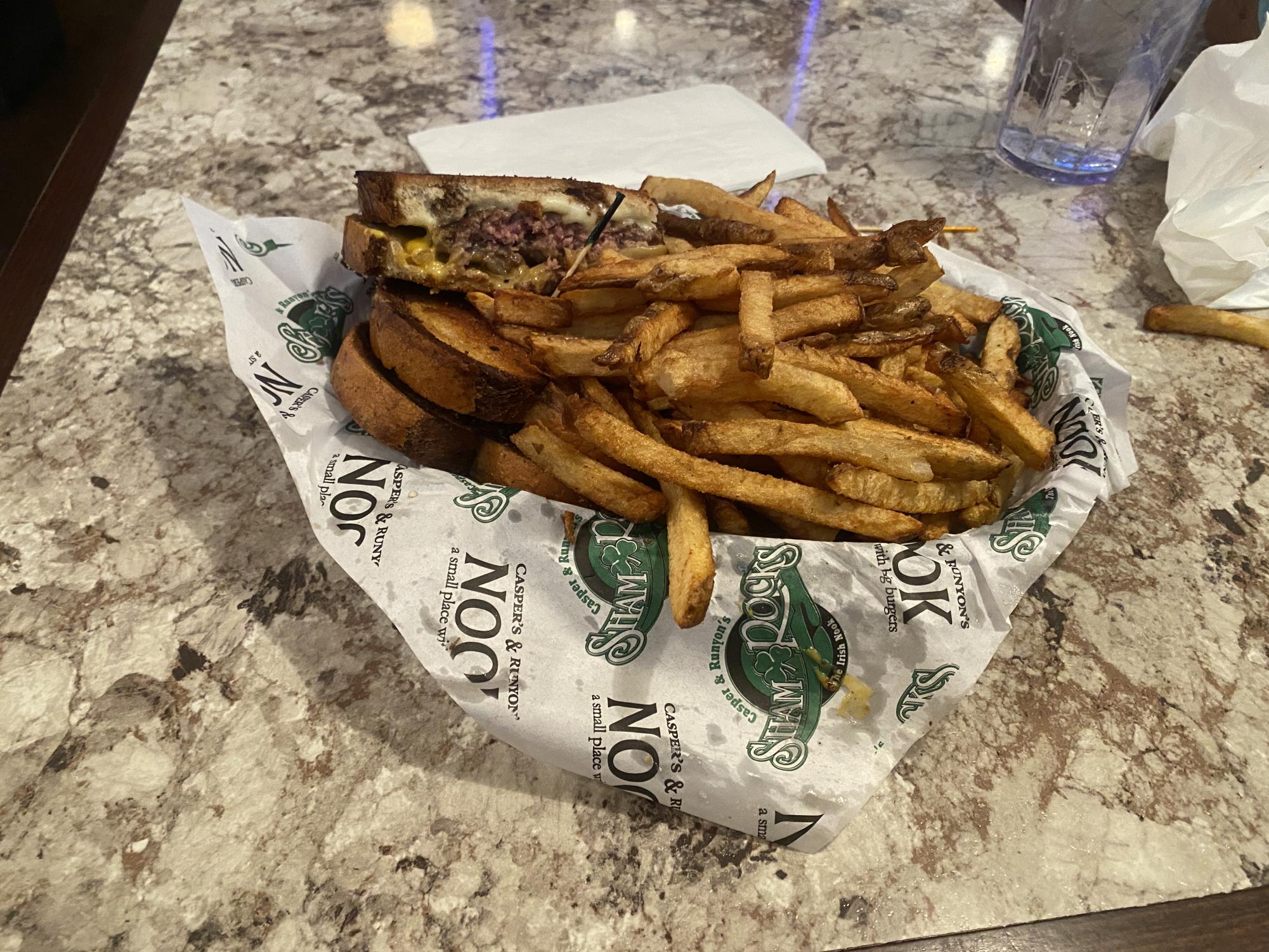 DELICIOUS. The Nooks menu offers different types of burgers, appetizers, sausages, soups, drinks and many daily or weekly specials.