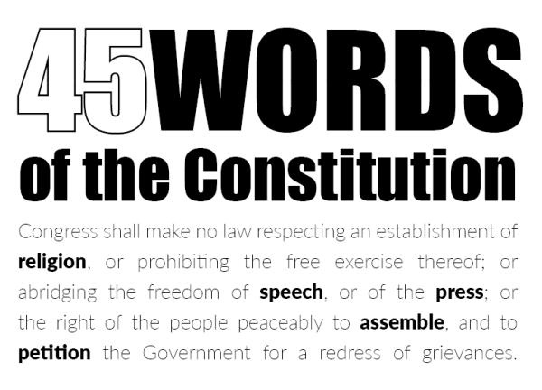 FIVE FREEDOMS. The First Amendment of the Constitution lays out five essential freedoms for American citizens. Over the summer, co-Editor in Chief Orion Kim dove deep into the nuances of the Amendment. 