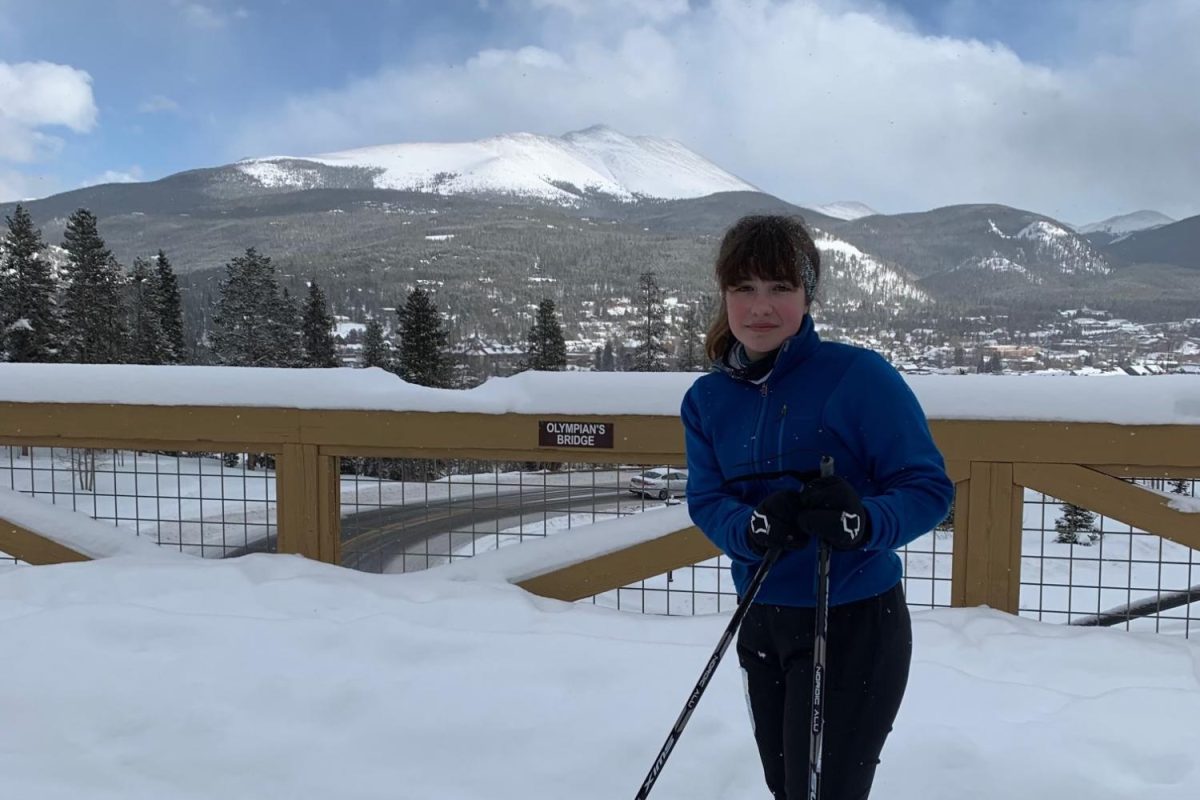 Junior Hadley Dobish takes a picture while on a ski trip.

Photo submitted by Hadley Dobish.