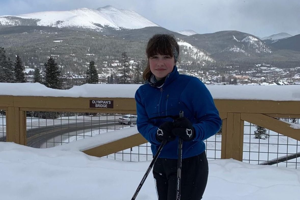 Junior Hadley Dobish takes a picture while on a ski trip.

Photo submitted by Hadley Dobish.